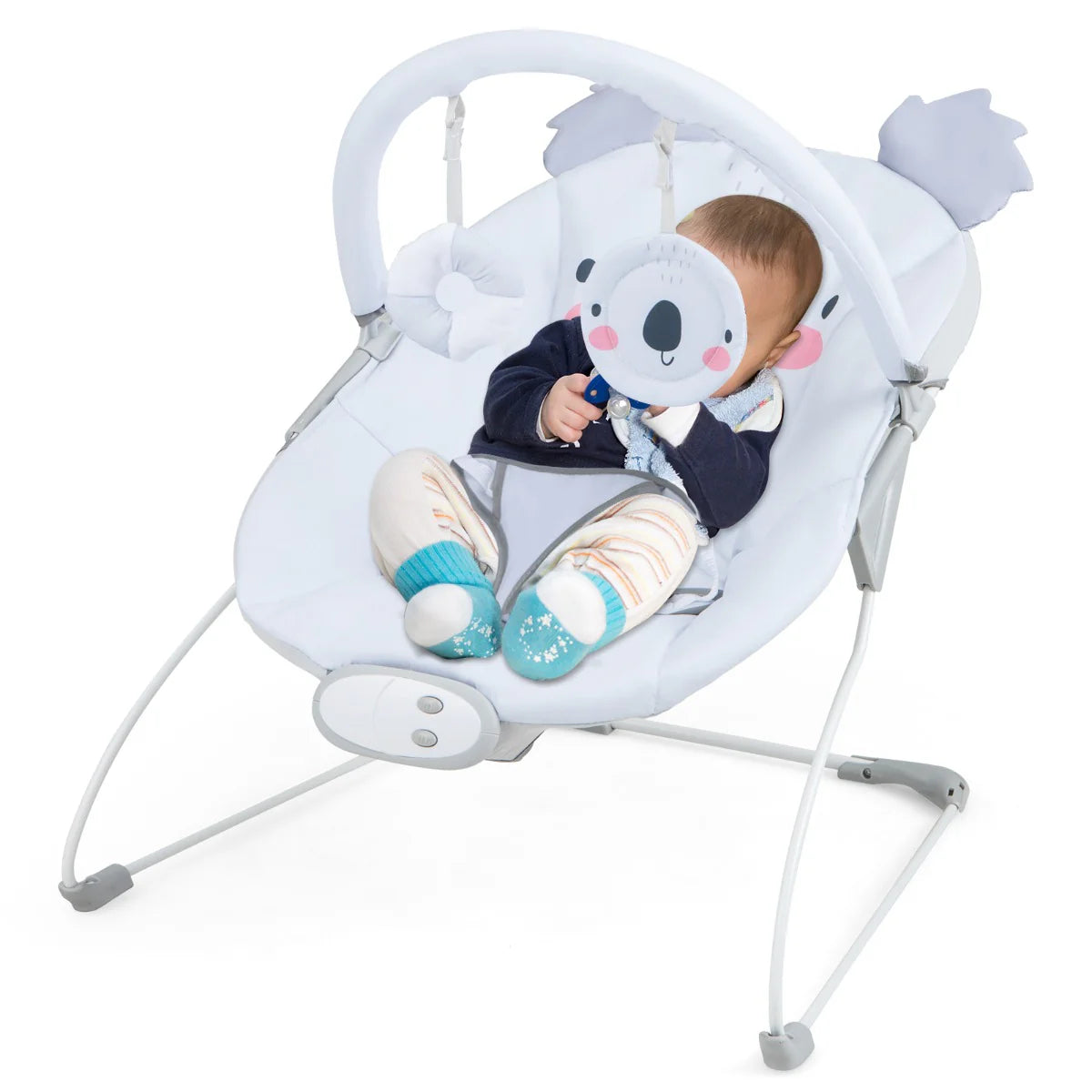 Costway Infant Rocker Seat with Detachable Toy Bar for Babies