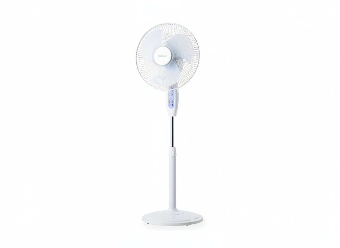 Stay cool and comfortable with the&nbsp;Omega OP40R 46cm Pedestal Fan&nbsp;in sleek white.This lightweight and durable fan is perfect for reliable everyday use at home.