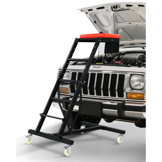 VEVOR Top Automotive Creeper, Engine Creeper with Adjustable Height 45.7" to 66.3",181.44KGS Capacity High Creeper, 4 Swivel Caster Wheels, Heavy Duty Creeper for Auto Repair and Maintenance